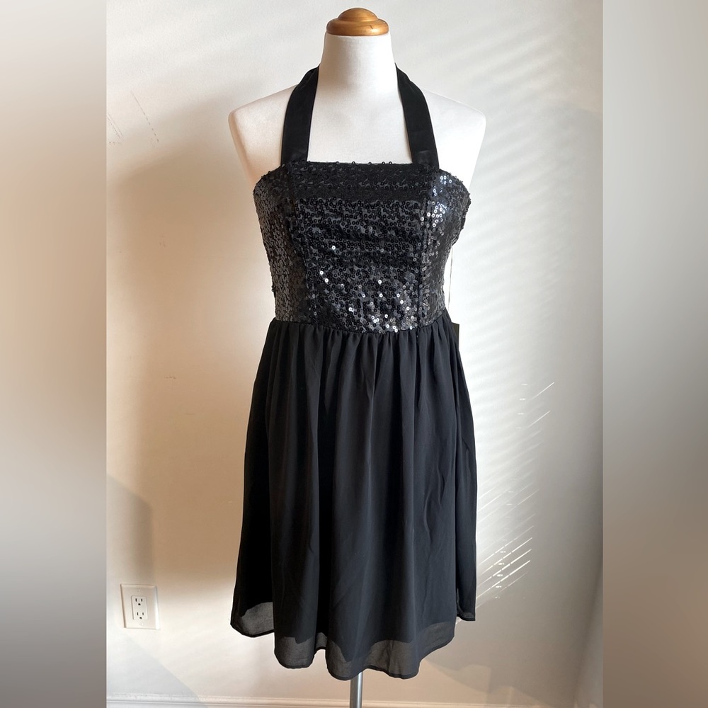 Limited Edition Sequin Halter Dress
